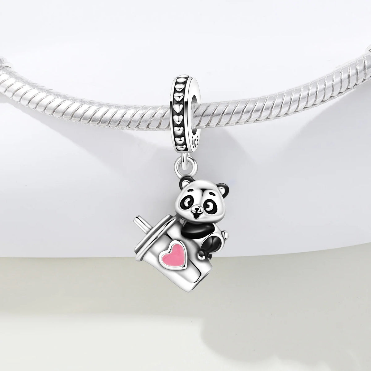 925 Sterling Silver Sweet Sips Panda Dreams Charm – Zarabelas