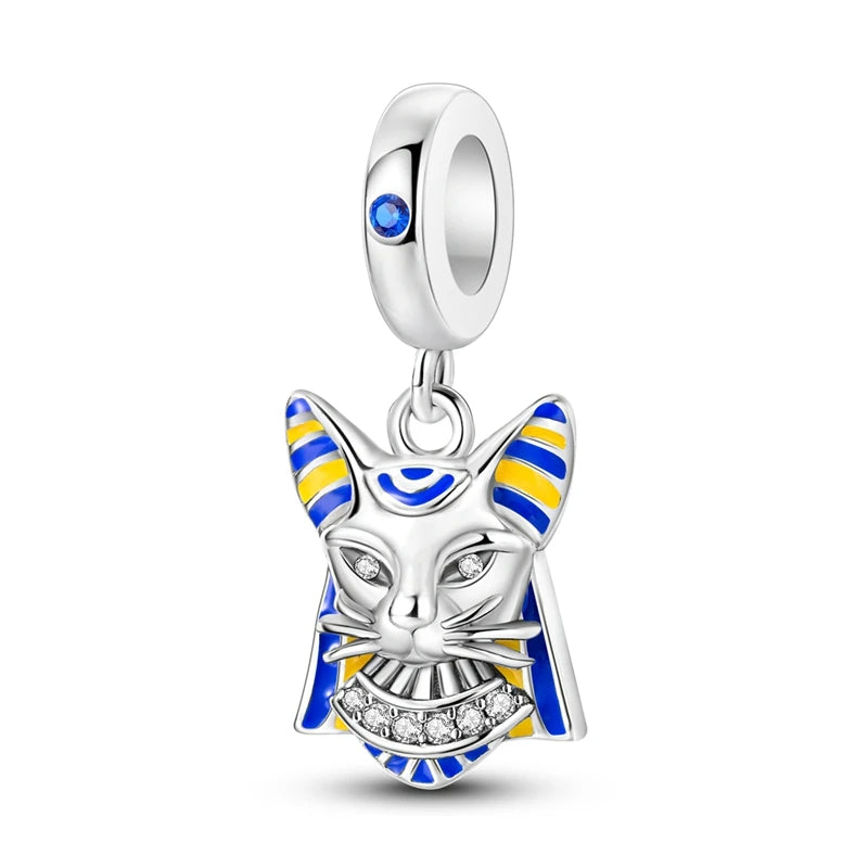 925 Sterling Silver Ancient Egyptian Cat Charm – Zarabelas