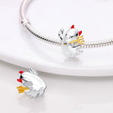 925 Sterling Silver Halloween Ghost Charm for Bracelets Fine Jewelry Women Pendant Necklace