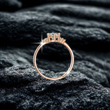 925 Sterling Silver White 0.5CT Moissanite Princess Ring Princess Fine Jewelry Women Engagement