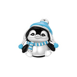 925 Sterling Silver Frosty Penguin Charm