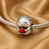 925 Sterling Silver Baby Hedgehog Charm for Bracelets Fine Jewelry Women Pendant Necklace