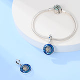 925 Sterling Charm Sun Moon and Universe Charm for Bracelets Fine Jewelry Women