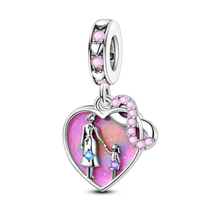 925 Sterling Silver Always with You Charm for Bracelets Fine Jewelry Women Pendant