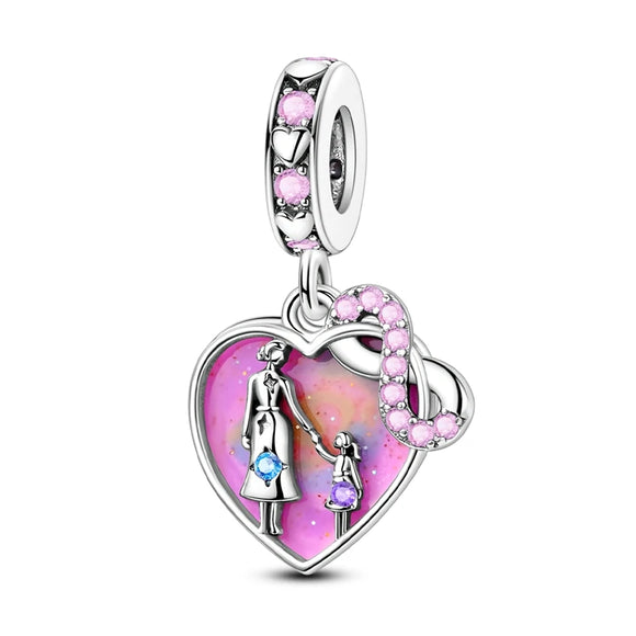 925 Sterling Silver Always with You Charm for Bracelets Fine Jewelry Women Pendant