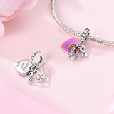 925 Sterling Silver Always with You Charm for Bracelets Fine Jewelry Women Pendant