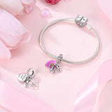 925 Sterling Silver Always with You Charm for Bracelets Fine Jewelry Women Pendant