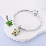 925 Sterling Silver Avocado Charm for Bracelets Fine Jewelry Women Pendant