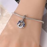 925 Sterling Silver Best Friend Love Charm for Bracelet Fine Jewelry Women