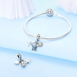 925 Sterling Silver Blue Turtle Charm for Bracelets Fine Jewelry Women Pendant