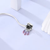 925 Sterling Silver Bohemian Heart Bracelet Fine Jewelry Women