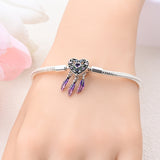 925 Sterling Silver Bohemian Heart Bracelet Fine Jewelry Women