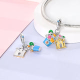 925 Sterling Silver Bucket and Spade Set Charm Beach for Bracelets Fine Jewelry Women Pendant