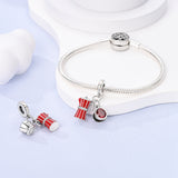 925 Sterling Silver Coffee Time Charm for Bracelets Fine Jewelry Women Pendant