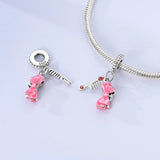 925 Sterling Silver Comb and Hair Bow Charm for Bracelets Fine Jewelry Women Pendant