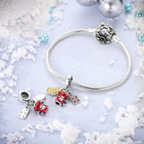 925 Sterling Silver Cookies and Hot Chocolate Charm for Bracelets Jewelry Women