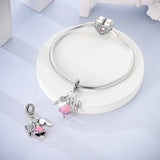 925 Sterling Silver Designing Dress Charm for Bracelets Fine Jewelry Women Pendant