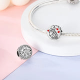 925 Sterling Silver Dog Lovers Charm for Bracelets Fine Jewelry Women