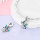 925 Sterling Silver Dragon Charm for Bracelets Fine Jewelry Women Pendant