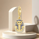 925 Sterling Silver Egyptian Pharaoh Charm for Bracelets Fine jewelry Women Pendant