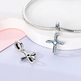 925 Sterling Silver Faith Charm for Bracelets Fine Jewelry Women Pendant