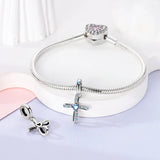 925 Sterling Silver Faith Charm for Bracelets Fine Jewelry Women Pendant