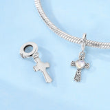 925 Sterling Silver Faith Heart Charm for Bracelets Fine Jewelry Women Pendant
