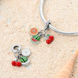 925 Sterling Silver Fruit Charm for Bracelets Fine Jewelry Women Pendant