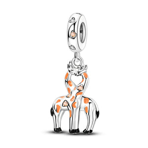 925 Sterling Silver Giraffe Charm for Bracelets Fine Jewelry Women Pendant