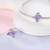 925 Sterling Silver Glow in the Dark Star Charm for Bracelets Fine Jewelry Women