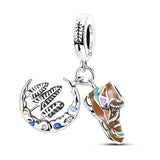925 Sterling Silver Hiking Charm for Bracelets Fine Jewelry Women Pendant