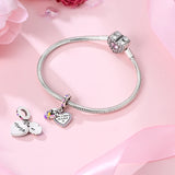 925 Sterling Silver Home is Where Mama is Charm for Bracelets Fine Jewelry Women
