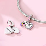 925 Sterling Silver Home is Where Mama is Charm for Bracelets Fine Jewelry Women