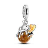 925 Sterling Silver Honey Bee Charm for Bracelets Fine Jewelry Women Pendant