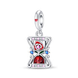 925 Sterling Silver Hourglass Charm for Bracelets Fine Jewelry Women