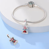 925 Sterling Silver Hourglass Charm for Bracelets Fine Jewelry Women