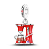 925 Sterling Silver I Love Coffee Charm for Bracelets Fine Jewelry Women Pendant