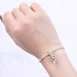 925 Sterling Silver Kitten Playing in a Cup Charm for Bracelets Fine Jewelry Women Pendant