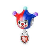 925 Sterling Silver Little Clown Charm for Bracelets Fine Jewelry Women