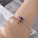 925 Sterling Silver Little Clown Charm for Bracelets Fine Jewelry Women
