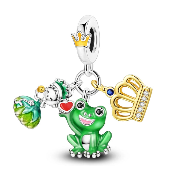 925 Sterling Silver Little Princess Charm for Bracelets Fine Jewelry Women Pendant