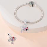 925 Sterling Silver Love and Peace Charm for Bracelets Fine Jewelry Women Pendant