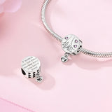 925 Sterling Silver Mom Forever Friend Charm