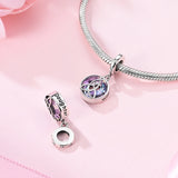 925 Sterling Silver Mom and Daughter Trinity Knot Charm for Bracelets Fine Jewelry Women