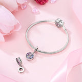 925 Sterling Silver Mom and Daughter Trinity Knot Charm for Bracelets Fine Jewelry Women