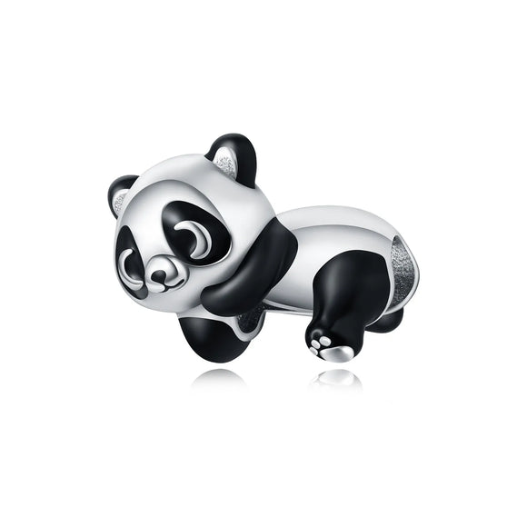 925 Sterling Silver Panda Bear Charm for Bracelets Fine Jewelry Women
