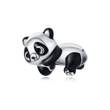 925 Sterling Silver Panda Bear Charm for Bracelets Fine Jewelry Women