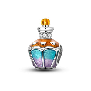925 Sterling Silver Perfume Bottle Charm for Bracelets Fine Jewelry Women