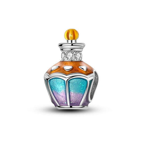 925 Sterling Silver Perfume Bottle Charm for Bracelets Fine Jewelry Women