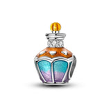 925 Sterling Silver Perfume Bottle Charm for Bracelets Fine Jewelry Women